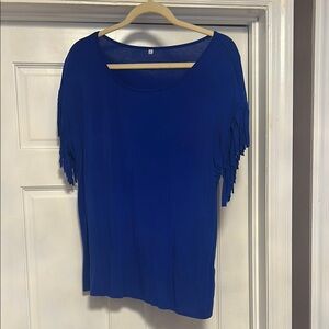 Elegant Blue Women's Top